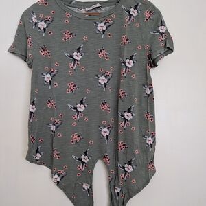 Oasis Floral Green Top